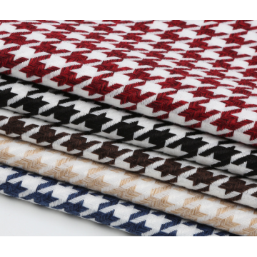 Fabrik 100% Polyester Houndstooth